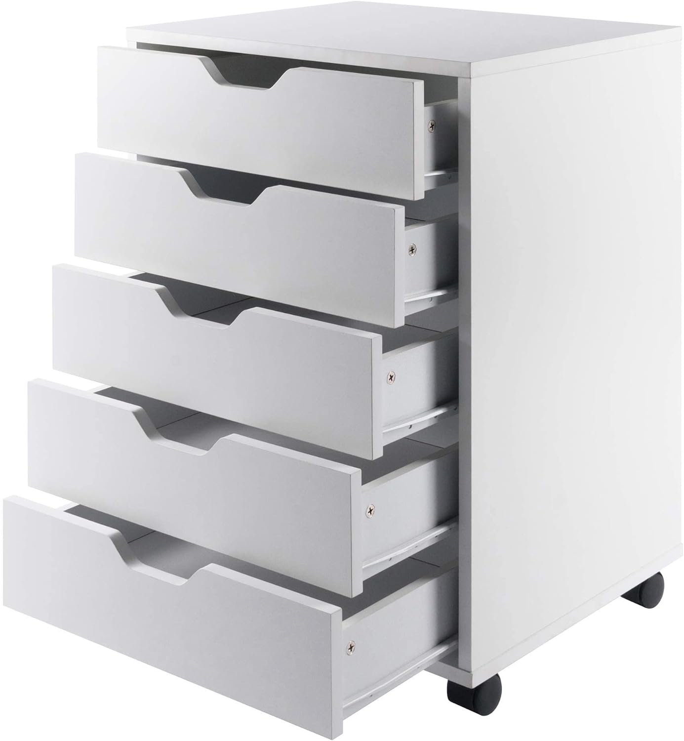 Winsome Halifax Storage/Organization， 5 drawer， White - Image 7